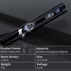 Yilong Portable Wireless Strong Motor Slim Rotary Tattoo Pen Machine   2 Battery