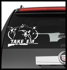 Vinyl Decal Truck Car Sticker Laptop - Hunting Fishing Duck Shotgun Take Em
