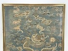 Antique Chinese  dragon  Framed Kesi Woven Textile Tapestry Panel 20 75  X 15 5 