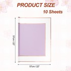 Flower Wrapping Paper  57cm 22 Inch Purple Packaging Papers  Pack Of 10
