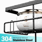 Aitatty Over The Door Shower Caddy Hanging  Black Rustproof Shower Organizer Ove