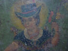Antique Retablo On Tin Depicting El Ni  o De Atocha - Religious Folk Art 10 x7 