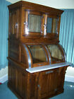 Antique Oak Icebox fancy ice Cream  Parlor