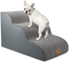 Pet Stairs 3 Non-slip Steps Ramp Dog Ladder W  Cat Support Frame For High Bed