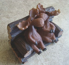 Moose Couple Kissing Figurine Rustic Lodge Cabin Decor Wildlife Porch Bench Gift