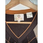 Vintage Viyella V-neck Argyle Pullover Sweater - Black   Mint