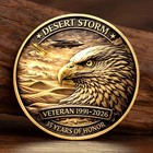 Operation Desert Storm 35th Anniversary 1991-2026 Veteran Challenge Coin Gift