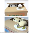 Automated Money Stealing Cat Coins Piggy Bank Money Saving Box 