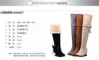 Over The Knee High Boots Wedge Heels Lined Fleece Bowknot Women   s Shoes Pom Pom