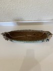 Vintage Native American Wood Canoe 11    Scene Of Bear Resin Regalia Each End