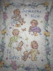 Vintage Hand Embroidered Baby Quilt Someone New To Love Nursery Crib Blanket