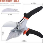Miter Shears For Angular Cutting - Adjustable 45  -135   -trim  Corner Joints  Etc