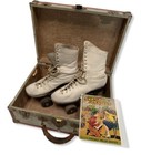 Chicago Roller Skates Womens Size 6-1 2   Case  Wheels No 78   Comic Book 1957