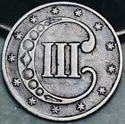 1853 Three Cent Silver Piece Trime 3c Type 1 Ungraded Choice Us Coin Cc24804