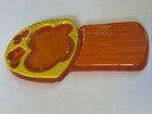 Vintage Mcm Lucite Mushroom Spoon Rest Orange Yellow Groovy Boho Hippie60   s 70s