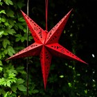 9176     Red Paper Star Lantern     Hanging Party And Home D  cor With Painted Gol   
