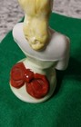 Antique German  Half Doll Porcelain China Pin Cushion Victorian Doll 3 5 