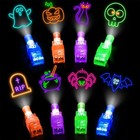 30 50 Pcs Halloween Led Finger Lights Kids Party Favors Non-candy Goodie Bag