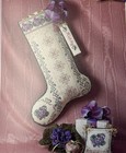 Just Nan  sugarplum Violets    Embellishment   Pack Counted Cross Stitch Pattern