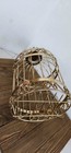 Vtg  Gold Tone Home Interiors Metal Bird Cage 13    Granny Cottage Core 