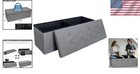 Versatile 43-inch Ottoman Bench  Comfortable Seating   Ample Storage Space
