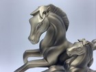 Mcm Horse Figurine Colt Foal Statue Sculpture Art Deco Style Vintage Metallic
