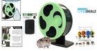 Whisper-silent 9-inch Pet Exercise Wheel   Stand   Cage Attachment For Hamsters