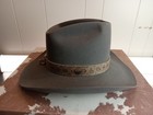 Resistol Rattle Snake 1920 Silver Dime Cowboy Hat Size 7 And 3 8thr  3 1 2 Brim