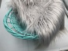 Silver Faux Fur Photo Prop Newborn Nest Photography Baby Blanket Free Shipping  