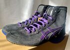 Opt Laces Purple   Asics Wrestling Shoes Ex-eo 1083a001 Black X Purple X Black