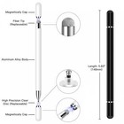 Stylus Touch Screen Pen Fiber Tip Aluminum Lightweight White For Phones