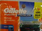 New Gillette Fusion 5 Proglide Shaving Bundle 1 Razor Handle 4 Cartridges