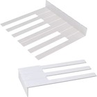 Jiayouy 88 Key Piano Keytops Plastic Piano Key Tops Replacement Black   White 