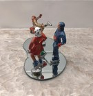 Vintage Barclay Ice Skating Figurines  Lead Toy  Lot Of 4