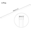 4pcs Acrylic Round Rods 1 4  X 12  Clear Plastic Acrylic Dowel Rod