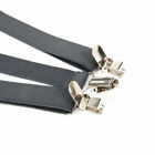 Men s Adjustable Suspenders Elastic Y-shaped Braces Clips Pants Brace Solid New
