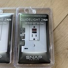 2 Pack Snappower Guidelight 2 Plus Gfci Led Night Light Cover Plates White