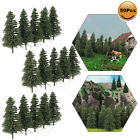 50pcs Model Pine Trees 5cm 1 160 Green Pines For N Scale Model Railroad Layout