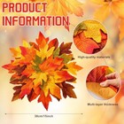 8   pack 15in Multicolor Maple Leaf Placemats fall Thanksgiving Table Mats