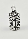 Vtg Sterling Silver Jewish Mezuzah Or Muslim Quran Written Scroll Charm Pendant