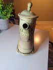 Teapot Handmade Dan Ishler Art Stoneware Pottery Studio Drip Glaze Signed Coast