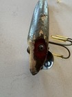 Vintage Heddon Baby Vamp 7400 Series Fishing Lure Rare Wood Glass Eyes