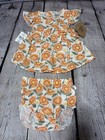 Baby Essentials Girls Peachy Pink Floral Two Piece Outfit Size 12 Months