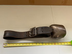Swiss Cowbell  1 W  Leather Strap Collar Cow Bell Vintage Antique Metal