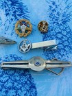 Antique Masonic Uniform Tie Clasp    60 Year    Tie Tack Pin Mason Fraternal Lot