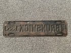 Rare  1955 Brunswick Georgia License Plate Topper Original Paint