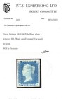 Great Britain  2a  sg  6  Extra Fine Mint Gem Rare Pale Blue Shade Plate 1