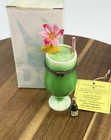 Porcelain Hinged Trinket Box Margarita Daiquiri Green Tropical Cocktail Drink