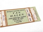 Van Halen Indianapolis 1979 Concert Ticket - Unused