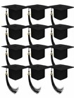 Matte Graduation Cap With 2026 Tassel  Elastic Band  Adult Grad Hat For Ceremony